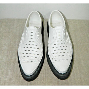 George Cox x Native Shoes Platform Unisex Womens 7 Mens 5 White Rubber Creeper